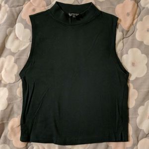 Topshop Green cropped tank